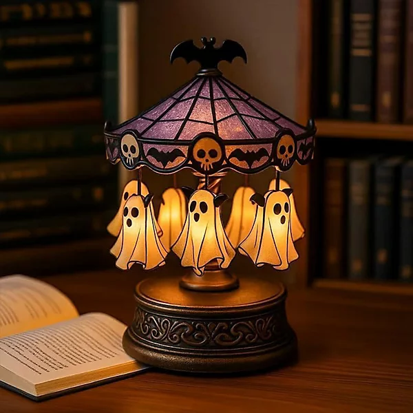 Ghost Carousel™ Vintage Halloween Night Light