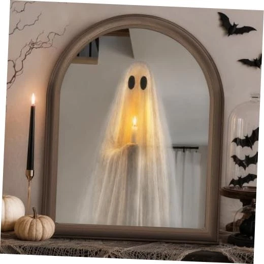 Phantom Reflection™ Haunted Ghost Mirror Lamp