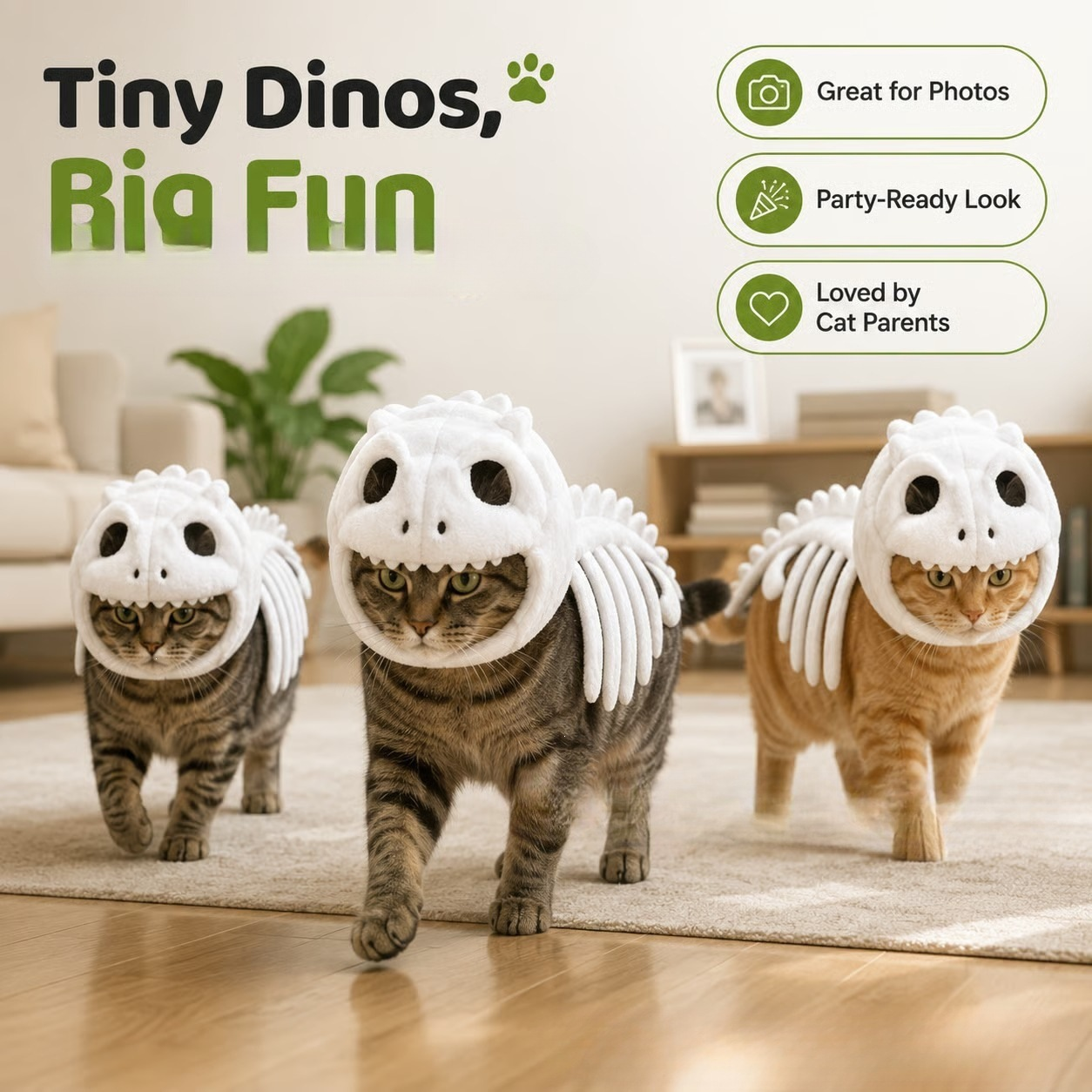 🦖 DinoPurr™ Interactive Dinosaur Cat Toy
