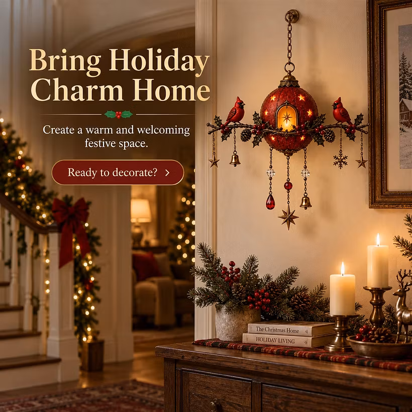 Lighted Cardinal Ornament – Warm Glow Christmas Hanging Decor 🐦