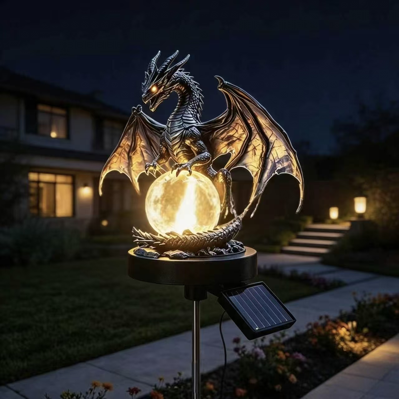 Solar Dragon Garden Light Collection
