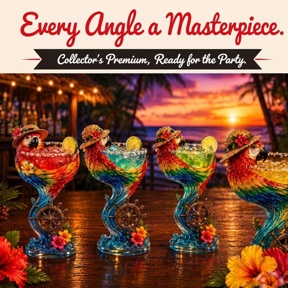Paradise Parrot™ Tropical Art Goblet