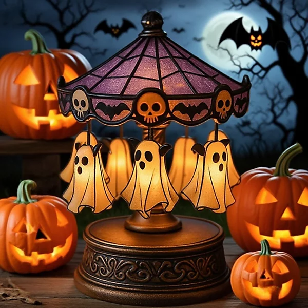 Ghost Carousel™ Vintage Halloween Night Light