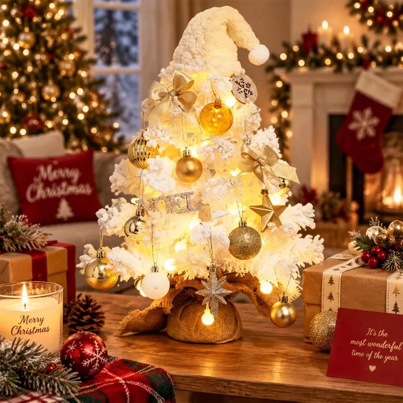 🔥 49% OFF THIS WEEK! 🎄 The Cutest 20-Inch Snowy Tree to Brighten Your Small Space! 🎅