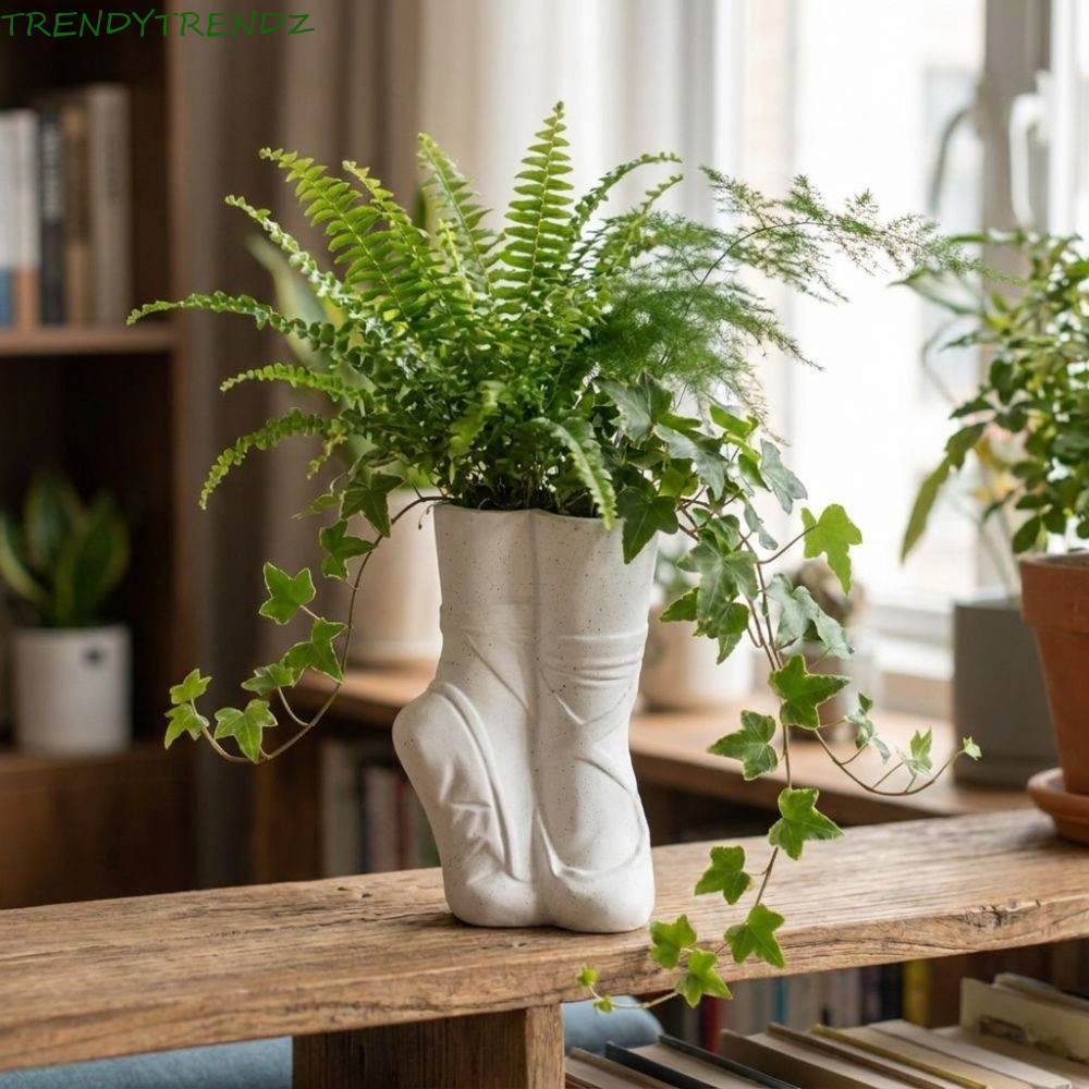 Ballet Shoe Planter – Elegant Home Decor for Plant Lovers