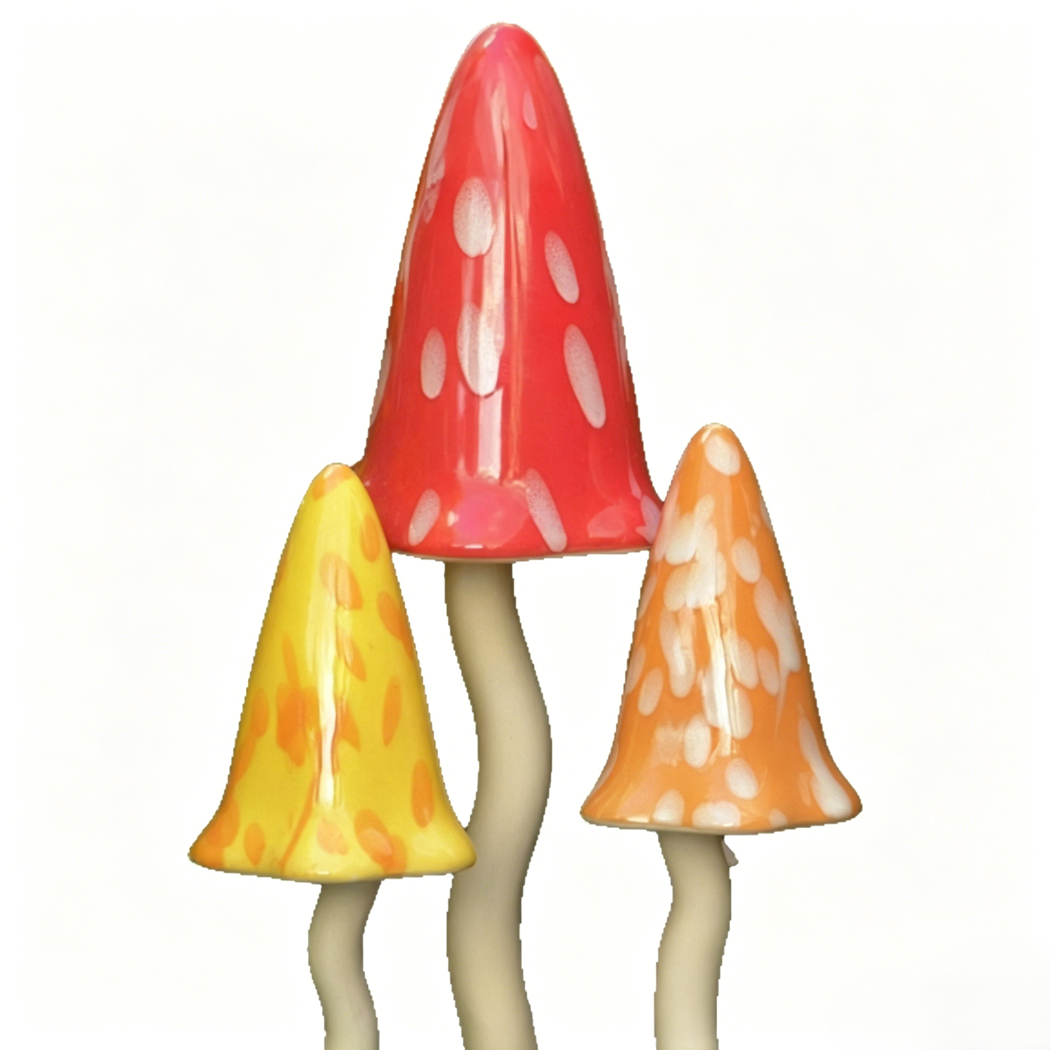 🍄Ceramic Mushroom Wind Chime Garden Decor Set