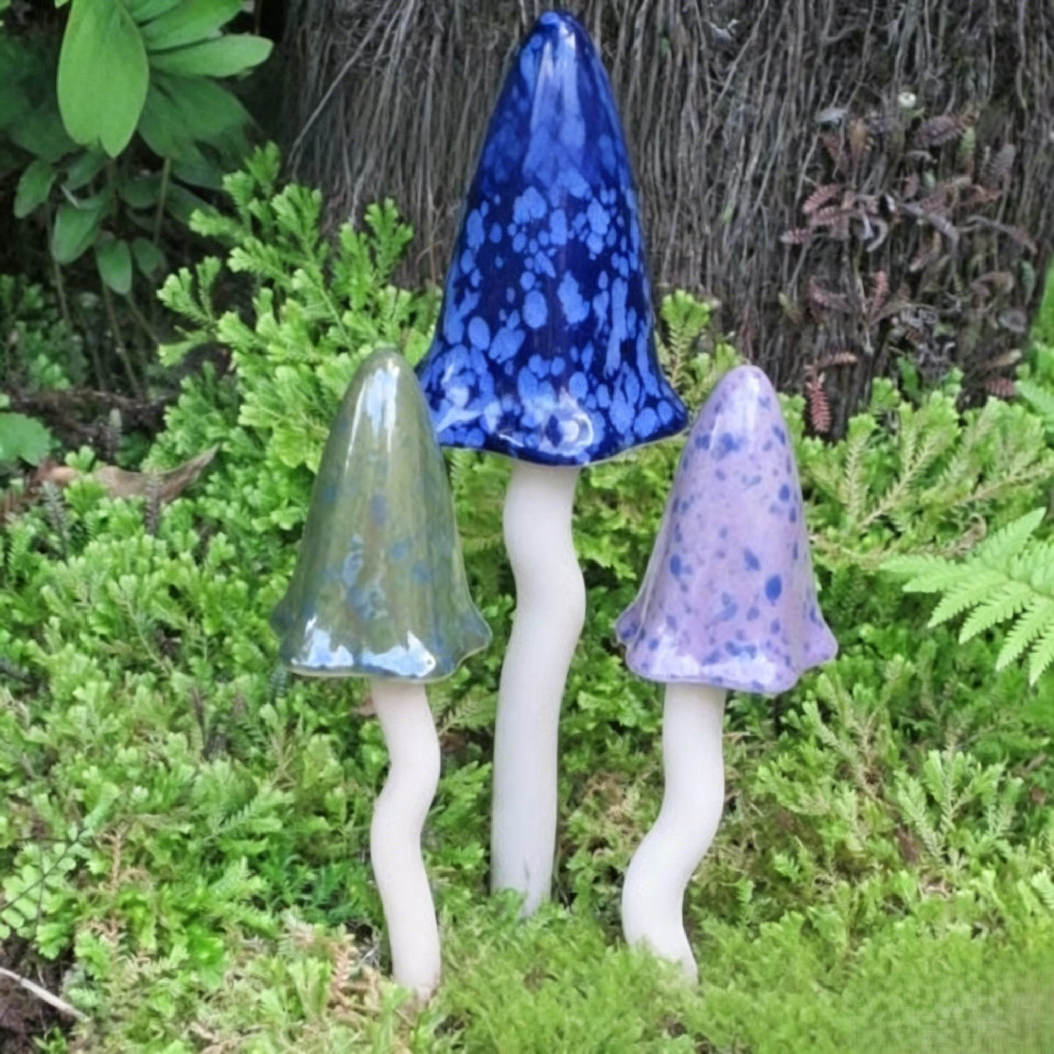 🍄Ceramic Mushroom Wind Chime Garden Decor Set