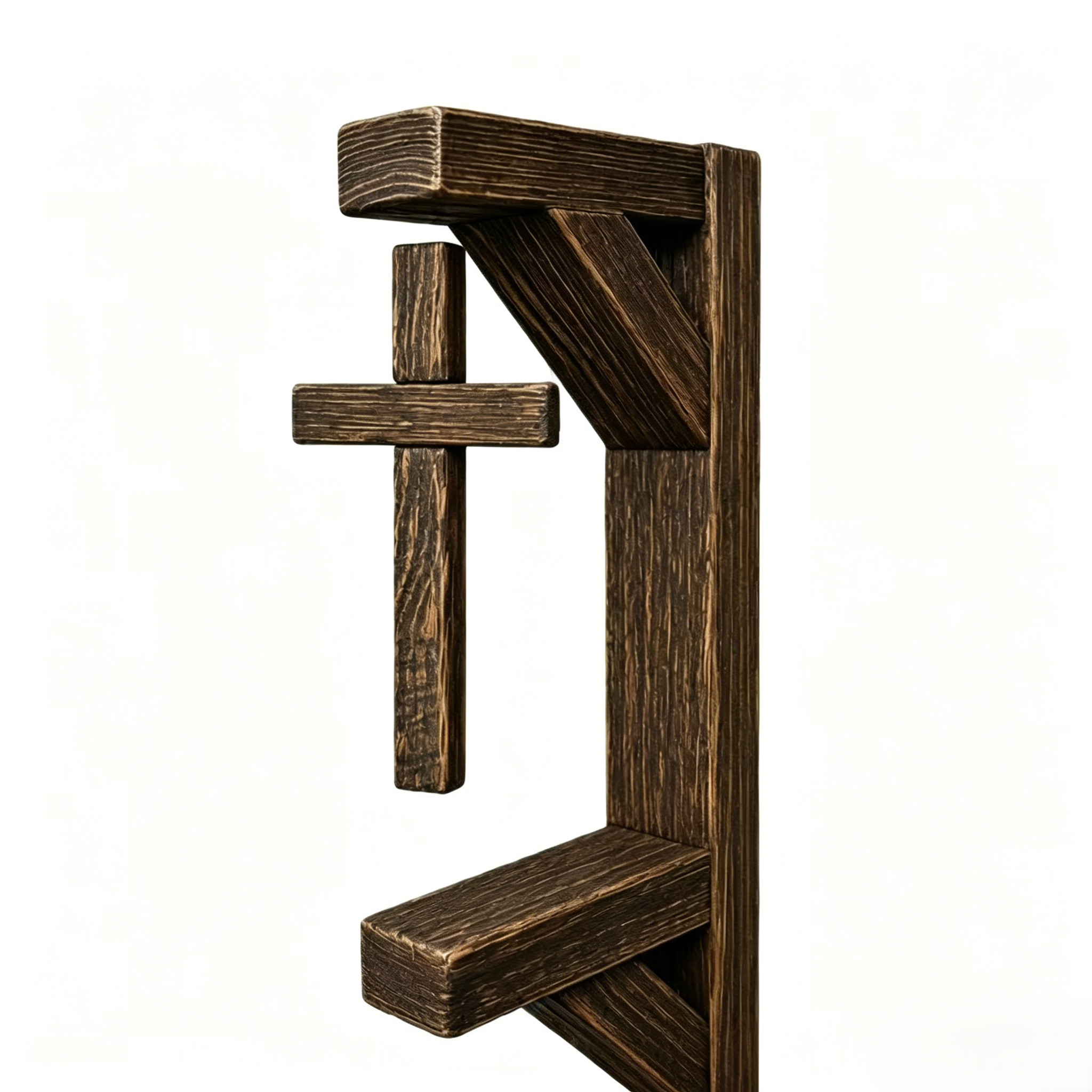 🙏Floating Illusion Wooden Cross Wall Decor