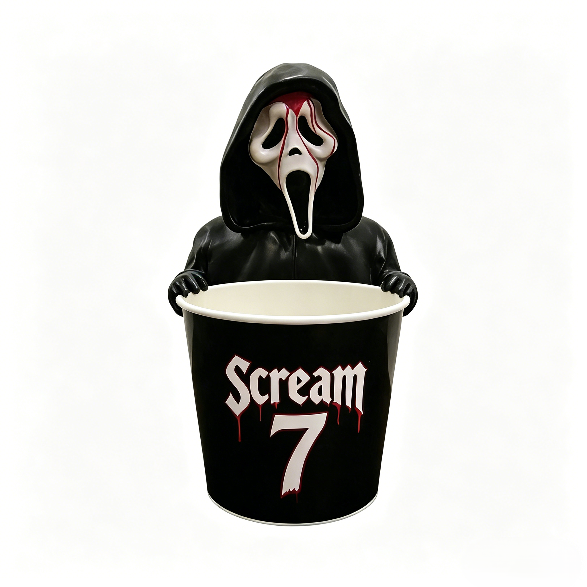 🍿 Ghostface Scream Movie Popcorn Bucket | Horror-Themed Snack Container