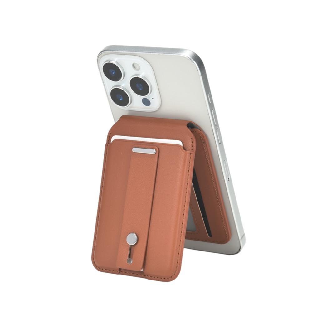 👛 Magnetic Leather Phone Card Holder | 3-in-1 Wallet & Stand