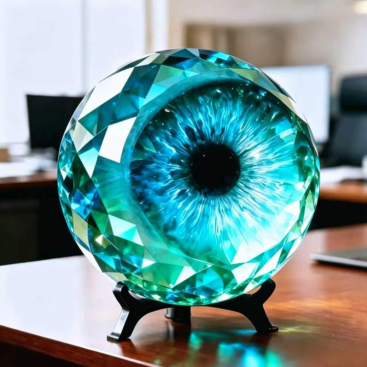 👁️ Realistic Resin Monster Eye Ornament (with Stand)