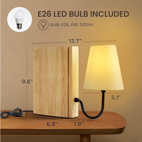 Bookend Style Decorative Table Lamp 📚✨