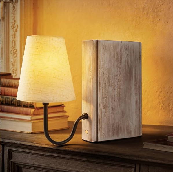 Bookend Style Decorative Table Lamp 📚✨