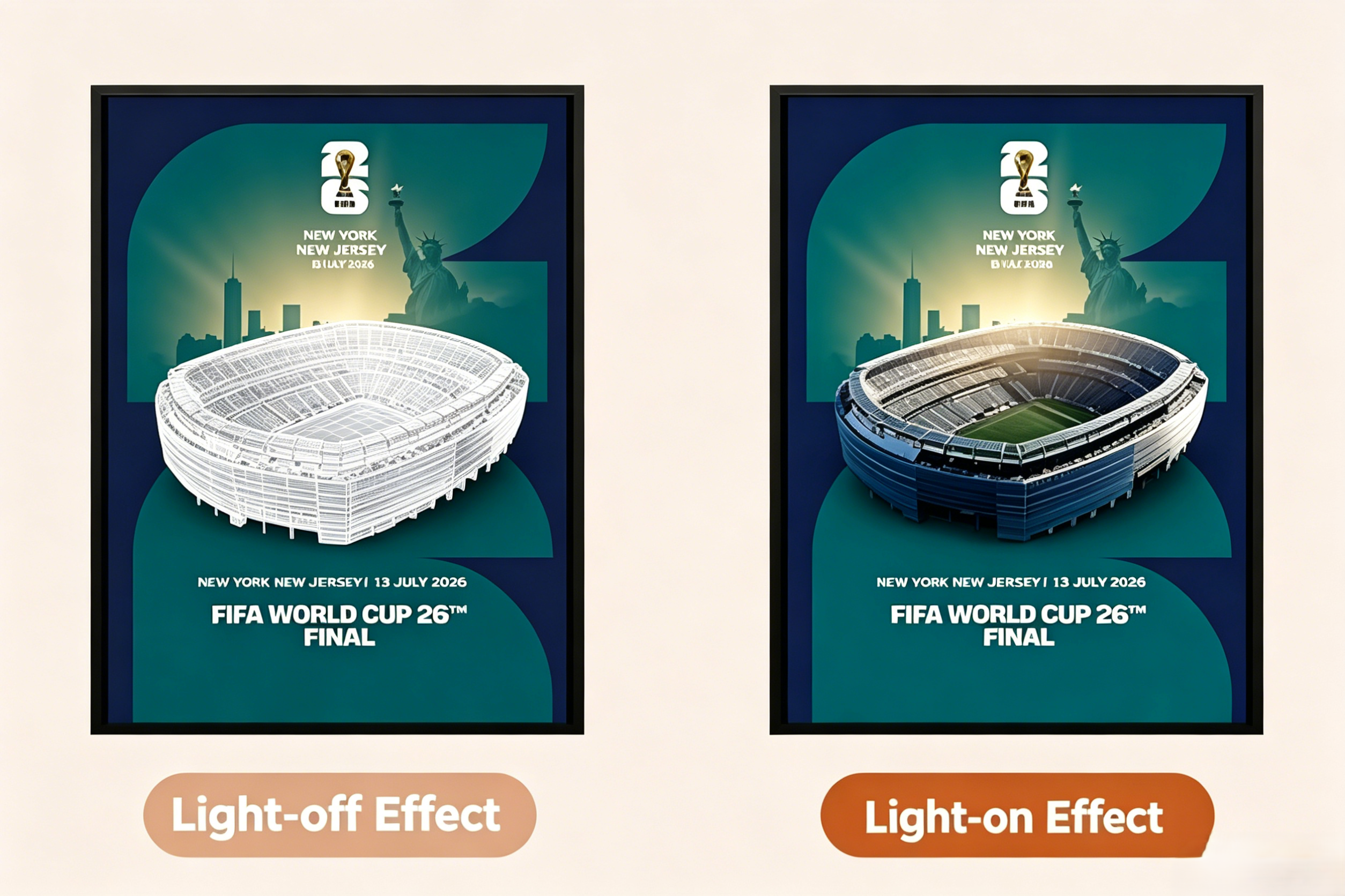 ⚽2026 FIFA World Cup Light-Up Speaker Artwork Collection