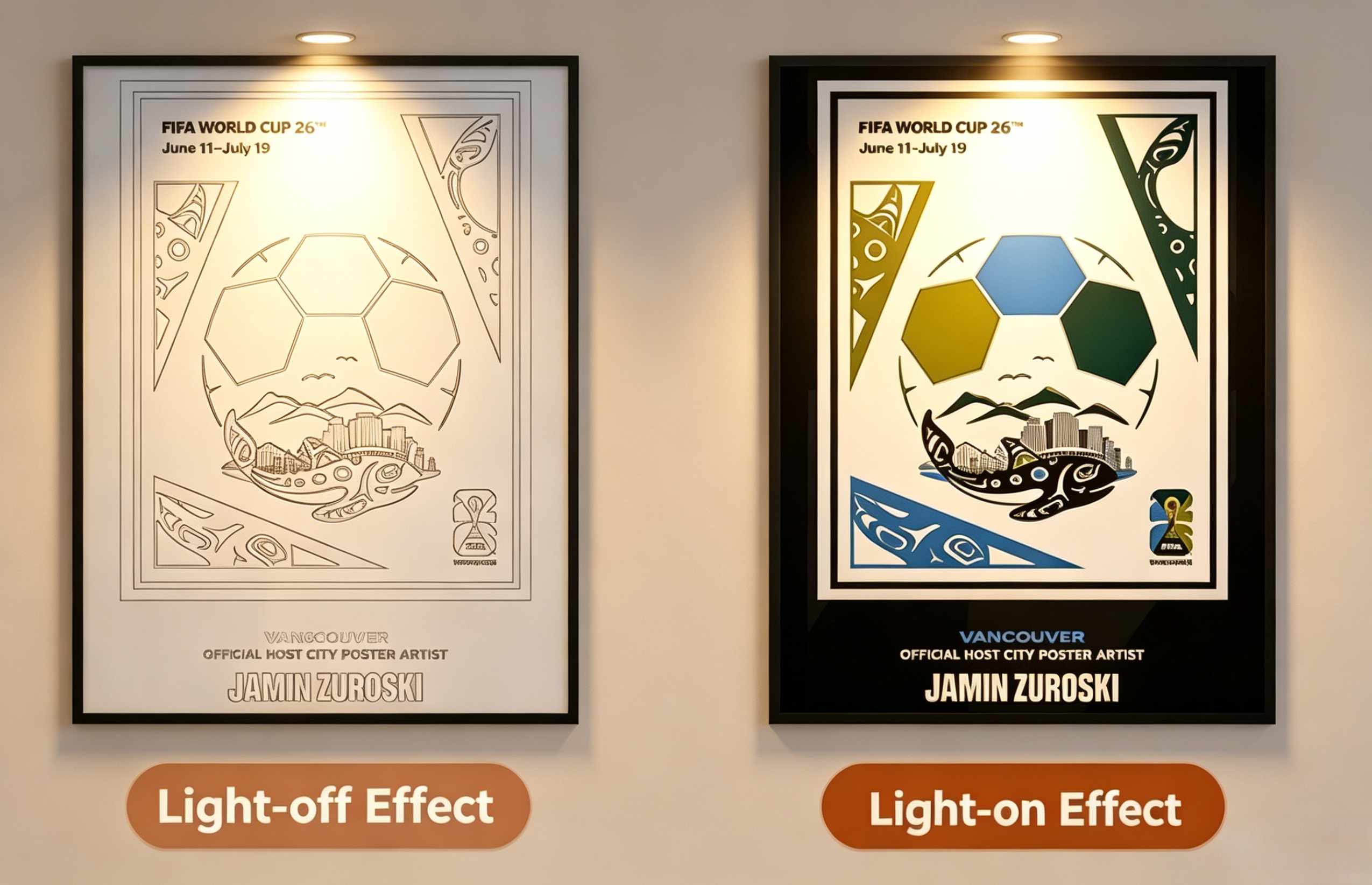 ⚽2026 FIFA World Cup Light-Up Speaker Artwork Collection
