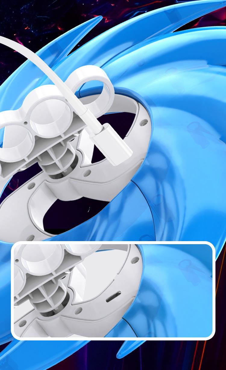 New eight-section light wheel Ace light saw rotating special effect cool glowing toy children's treasure gift