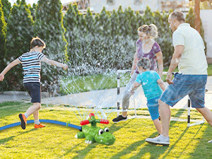 4-in-1 Sprinkler Baseball &amp; Water Ball Toy Outside Water Game Toys for Kids Ages 3-8