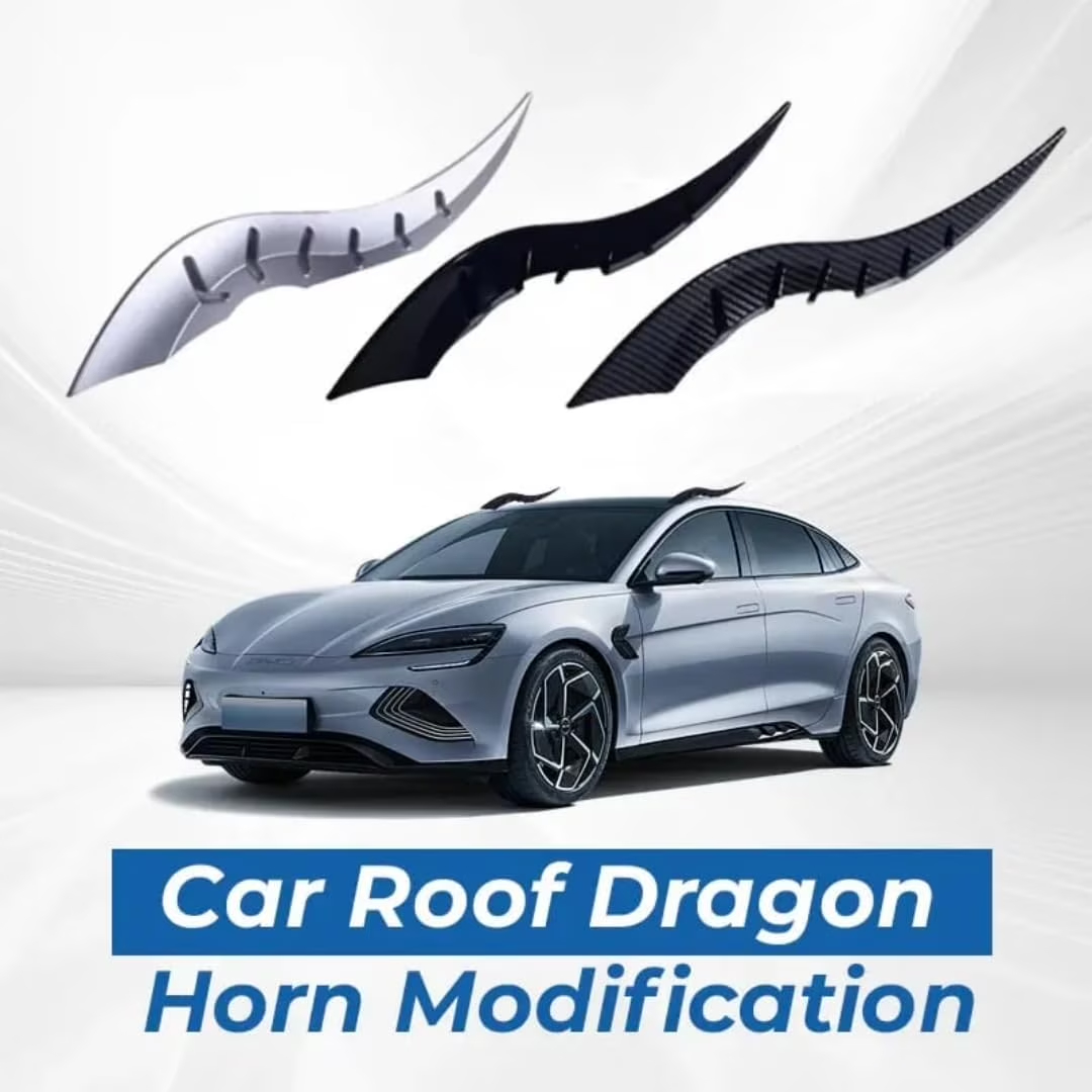 🐉 Car Roof Dragon Horn Modification Decor | 3D Styling Car Exterior Accessories