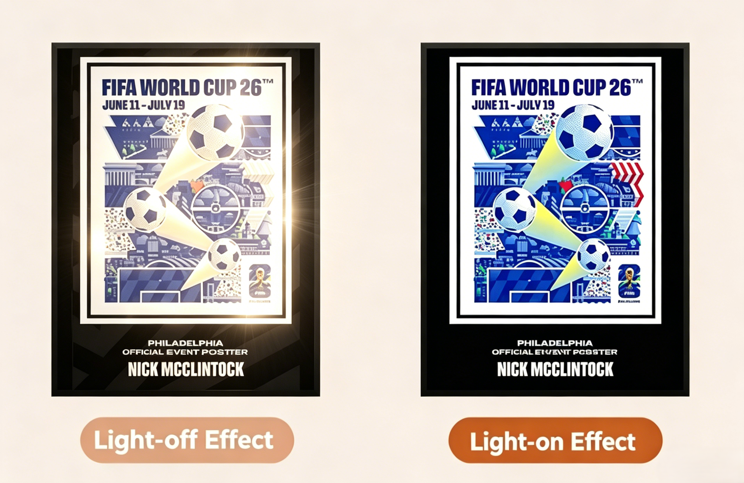 ⚽2026 FIFA World Cup Light-Up Speaker Artwork Collection