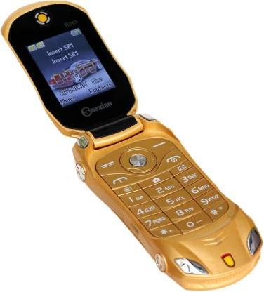 Basic Car Shape Flip Phone with Dual Sim 1.44" Colour Displa