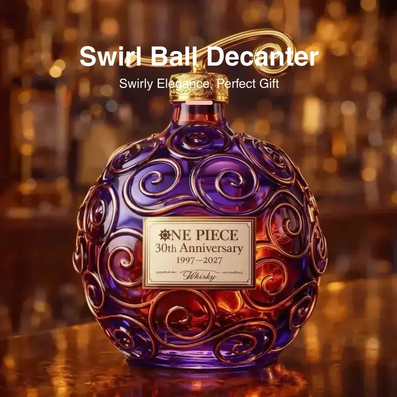 🏴‍☠️One Piece 30th Anniversary Devil Fruit Whiskey Bottle