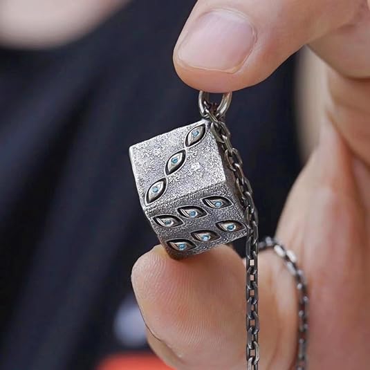 Gojo Satoru Eye Dice Pendant Necklace – Jujutsu Kaisen Anime Cosplay Jewelry