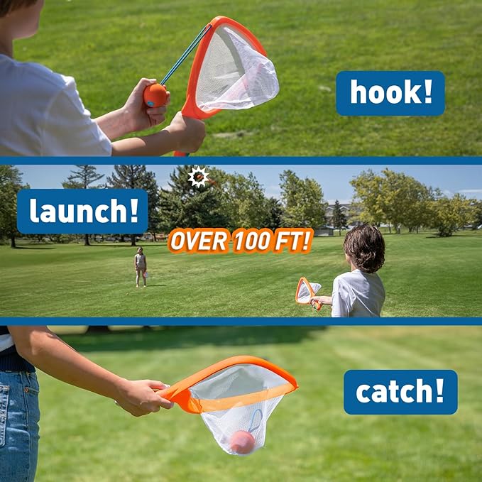 Slingball, Best Gifts for Kids All Ages 6 & Up - Slingshot Outdoor Beach, Lawn, & Tailgating Family Game - Toys Gifts for 6 7 8 9 10 Year Old Boys - Freestyle