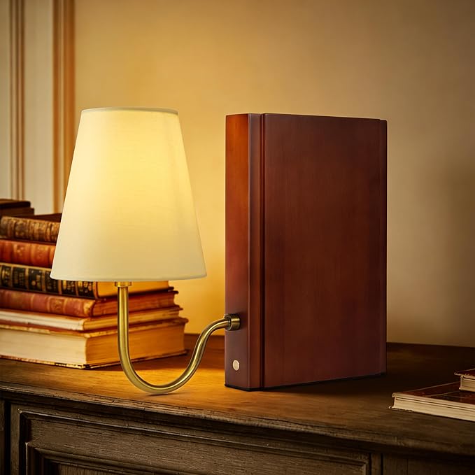 Bookend Style Decorative Table Lamp 📚✨