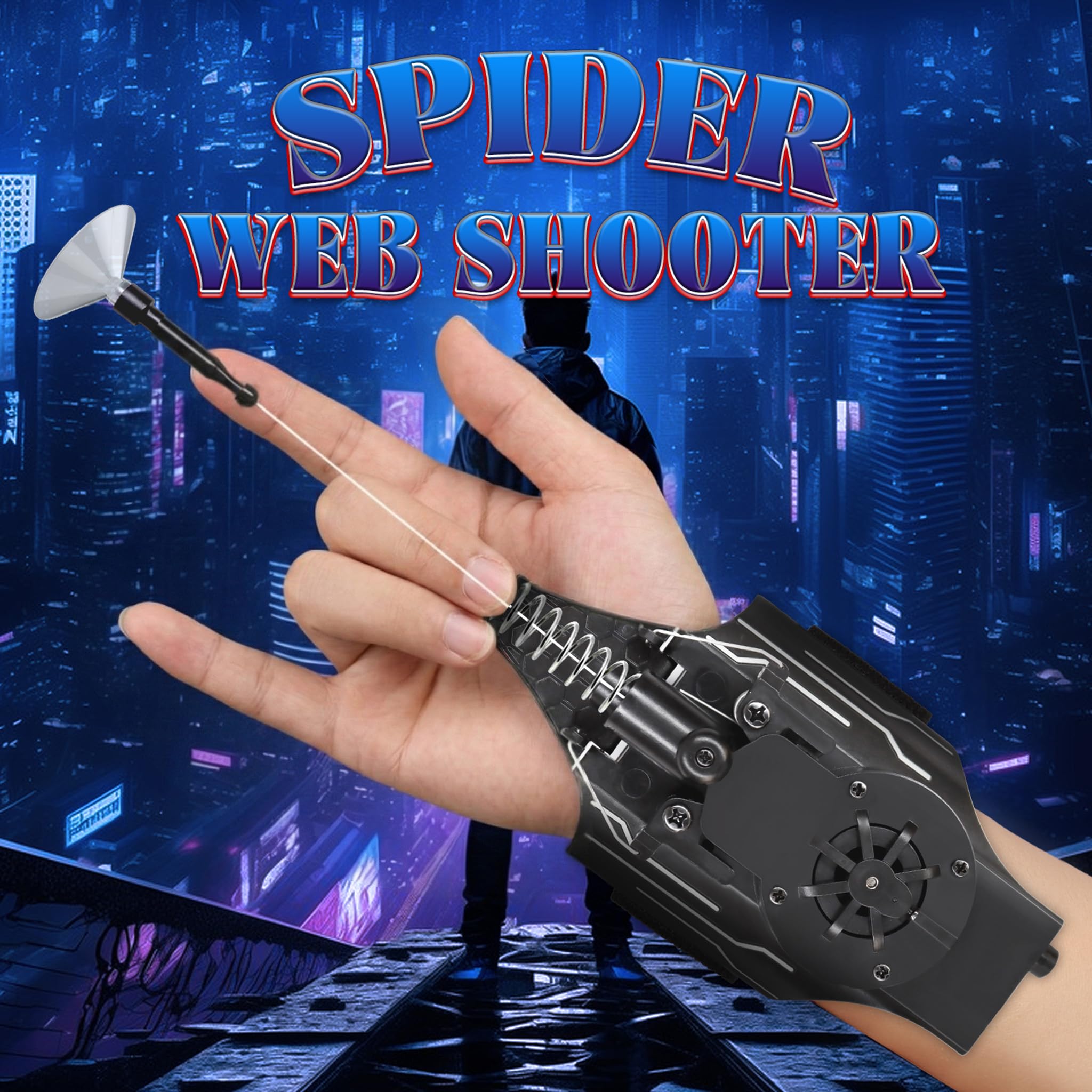 🕷️ Spider Web Shooter Toy | Rechargeable Wrist Launcher for Kids