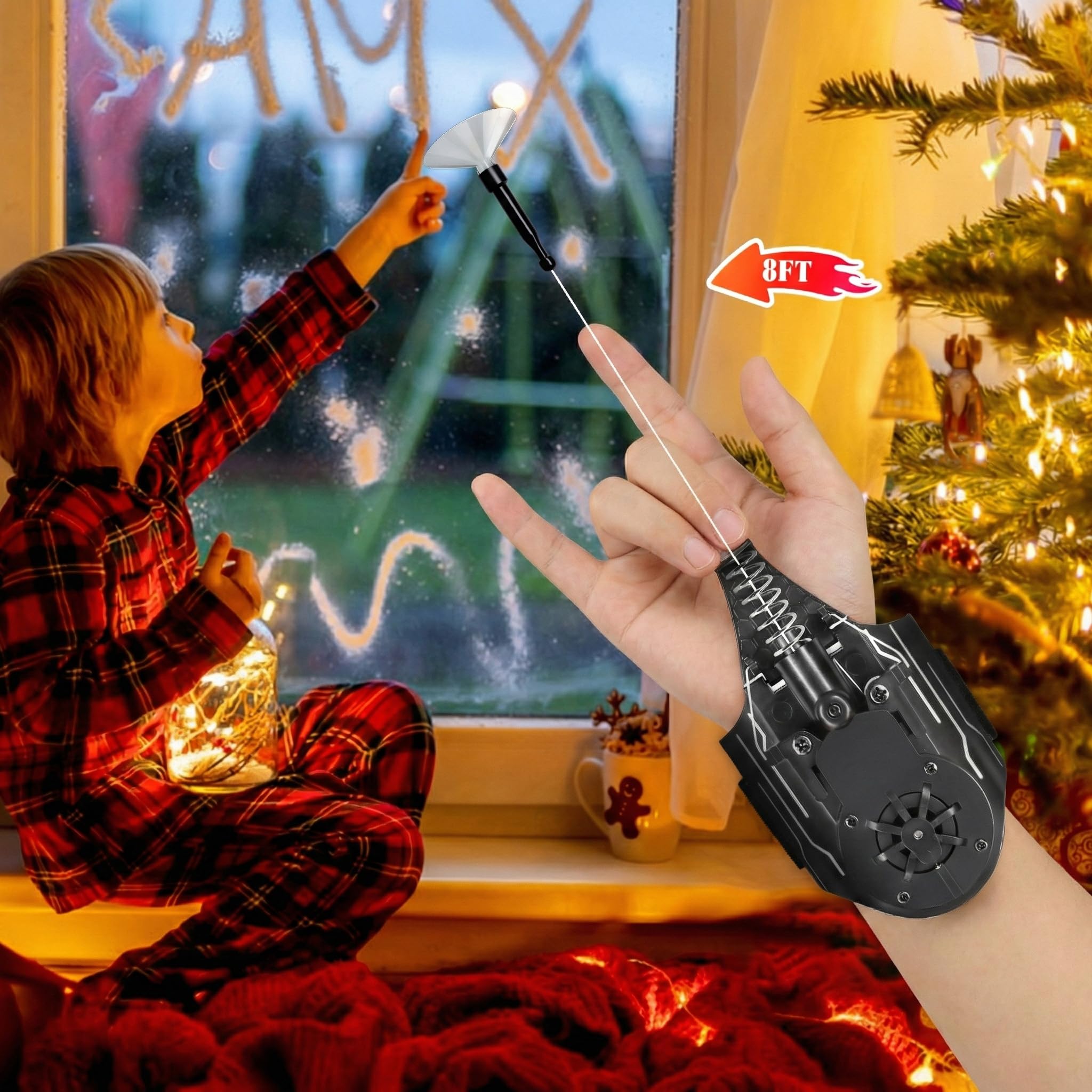 🕷️ Spider Web Shooter Toy | Rechargeable Wrist Launcher for Kids