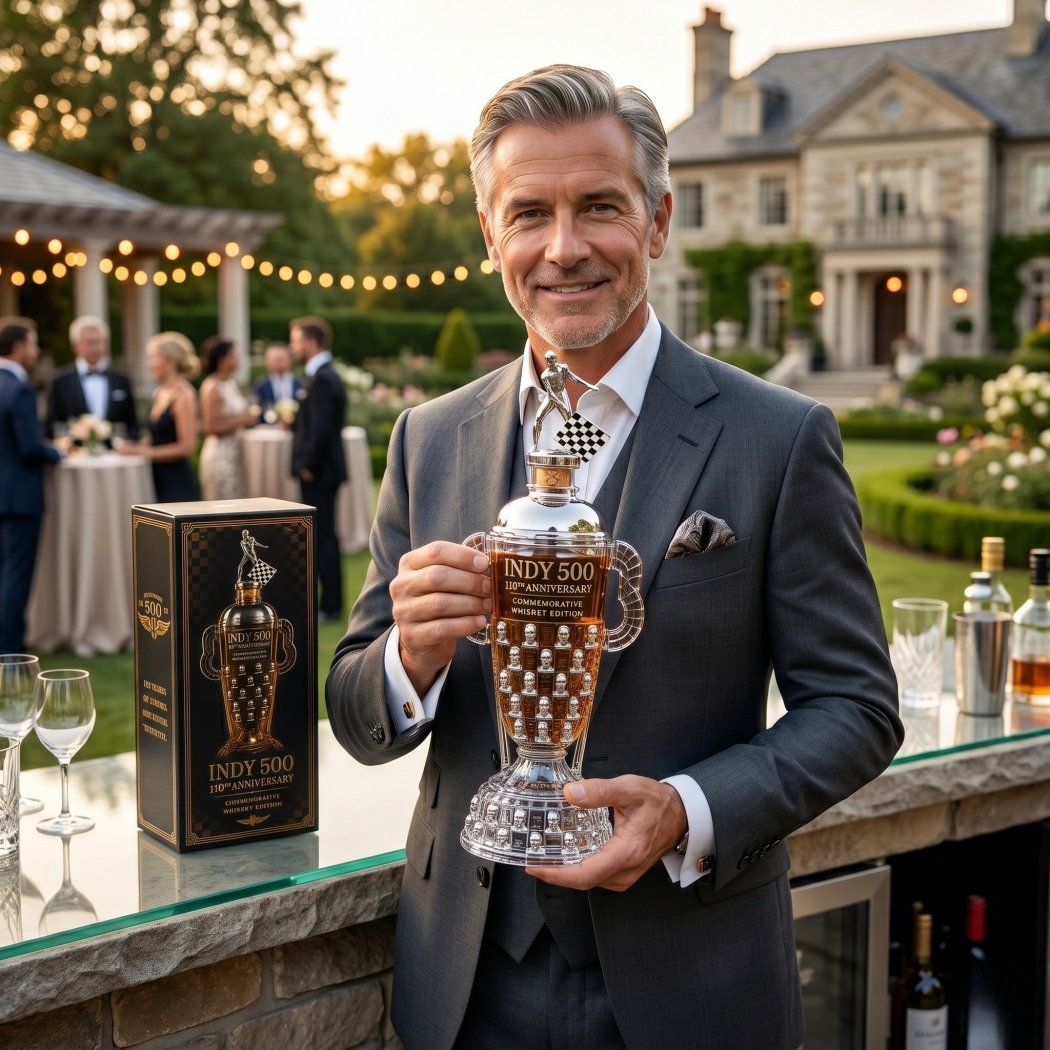 Indy 500 110th Anniversary Commemorative Whiskey Decanter