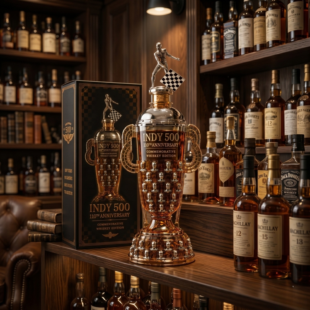 Indy 500 110th Anniversary Commemorative Whiskey Decanter