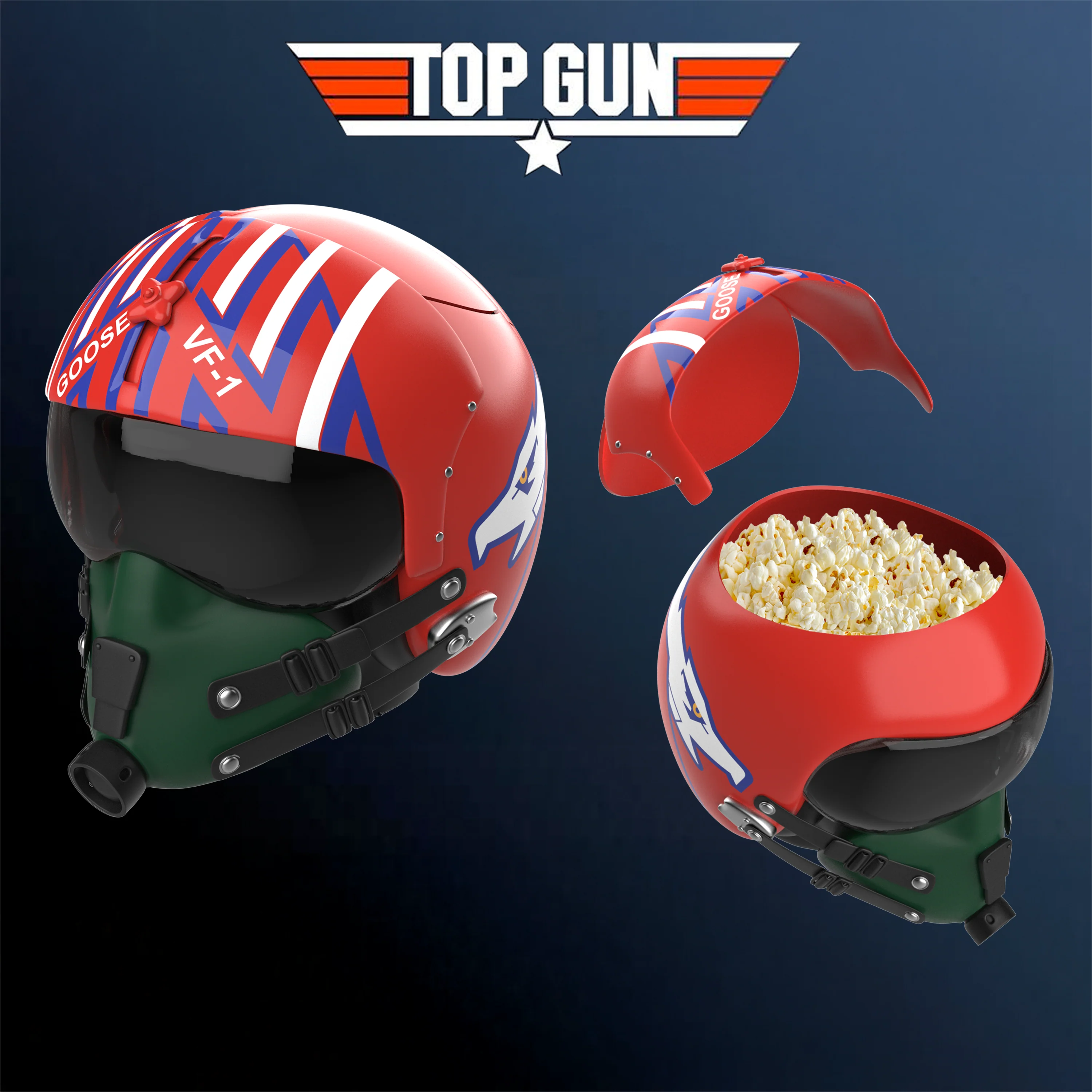 🍿 Top Gun Helmet Popcorn Bucket