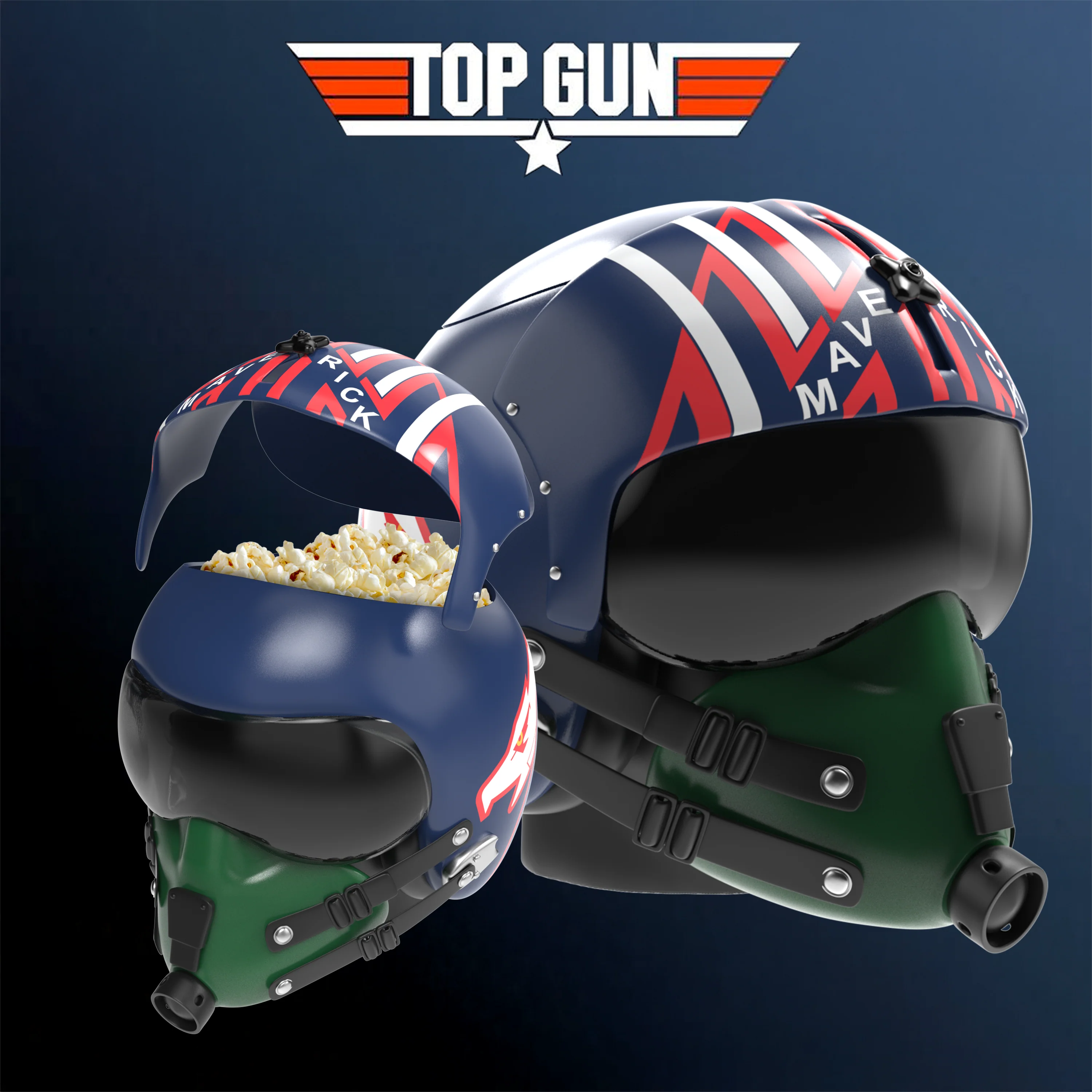 🍿 Top Gun Helmet Popcorn Bucket