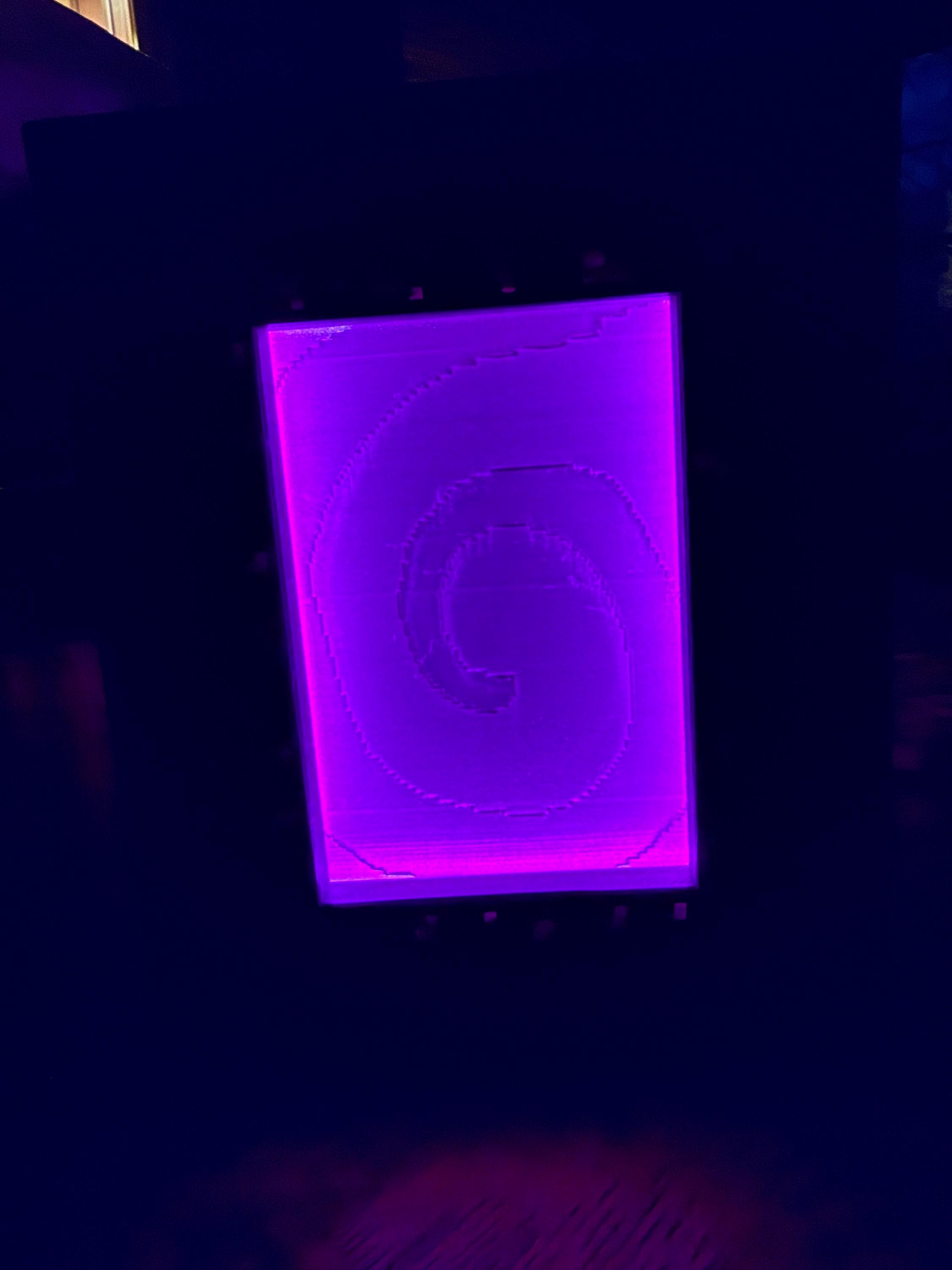 🌀 Pixel Nether Portal LED Night Light | Minecraft Inspired Desk Lamp