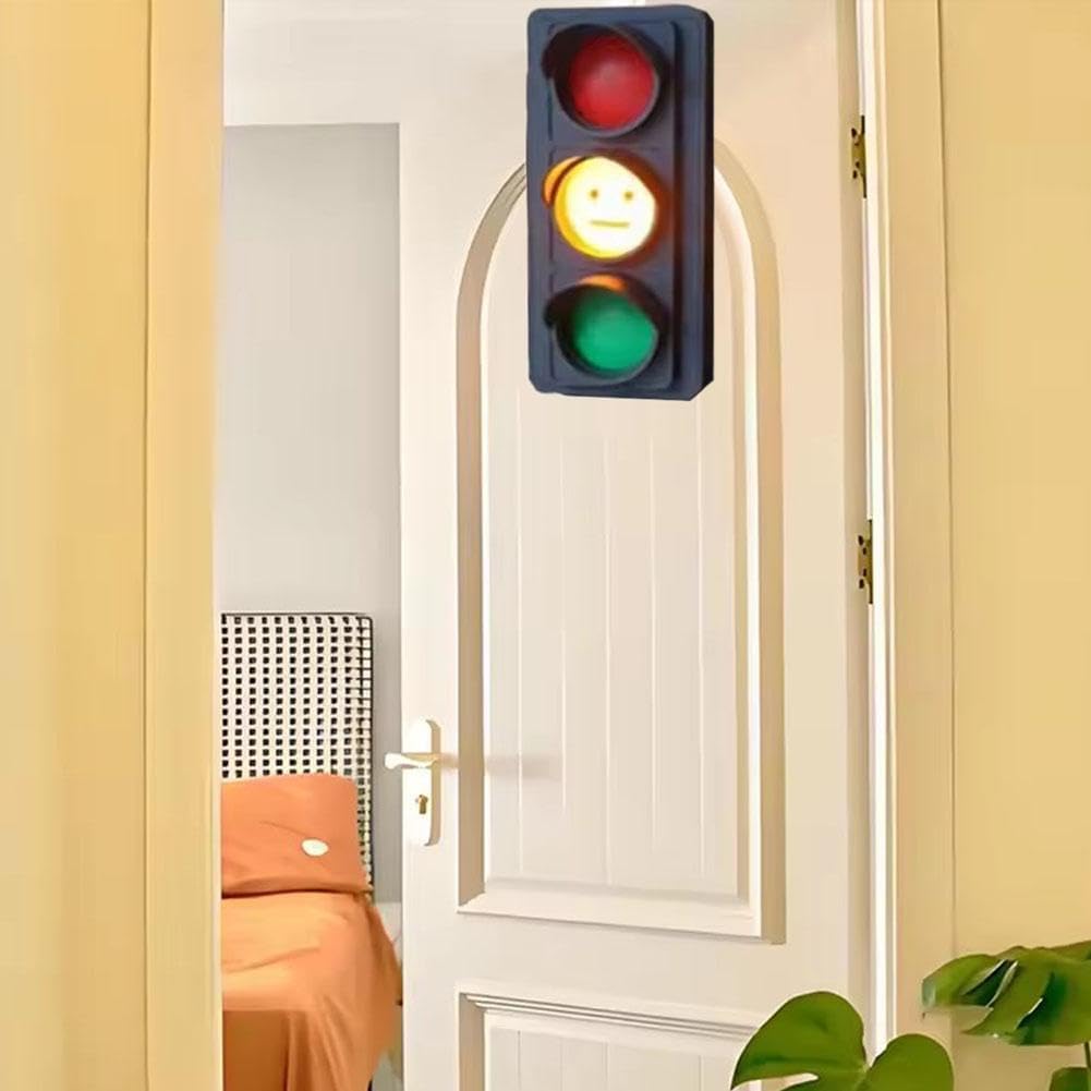 🚦 Social Signal Traffic Light Desk Lamp | Creative Mood Indicator