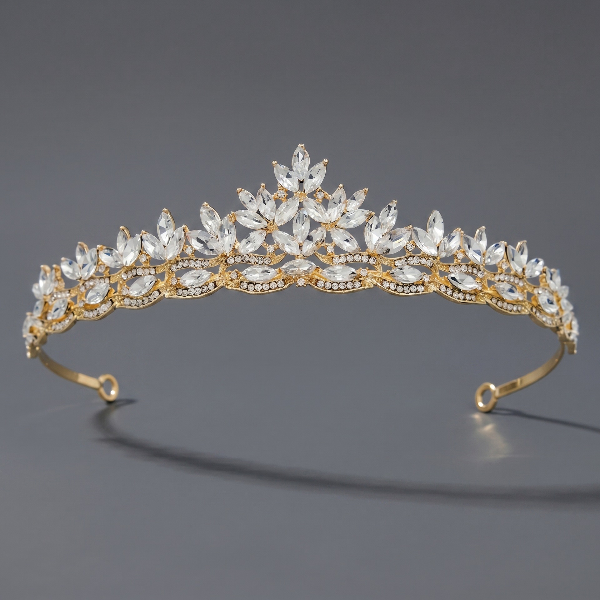 👑Luxury Crystal & Pearl Tiara Crown | Princess Rhinestone Headpiece for Wedding Bride, Birthday Party & Prom Night