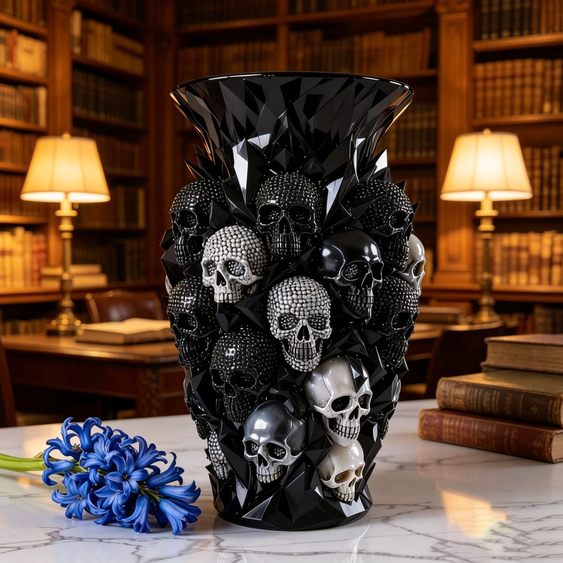 💀Gothic Skull Vase