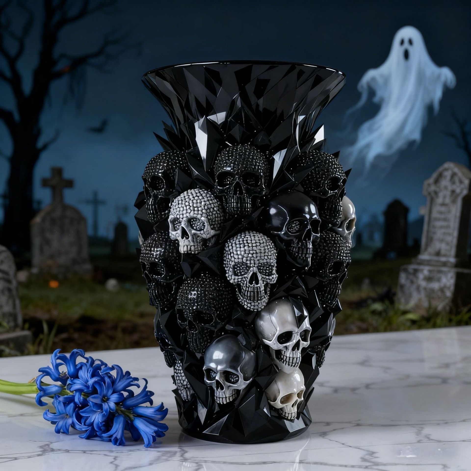 💀Gothic Skull Vase