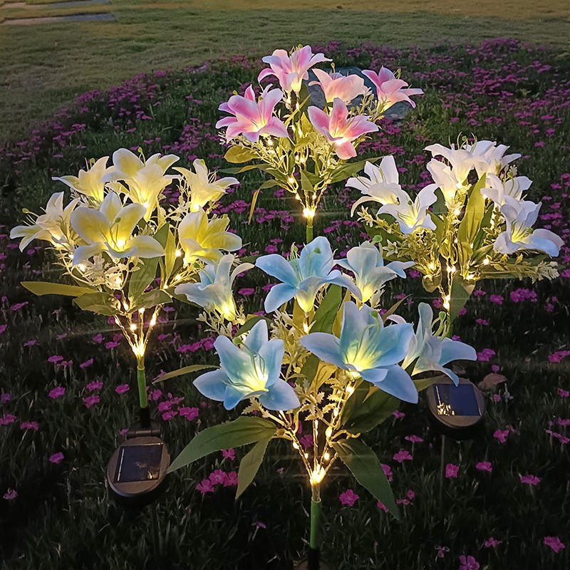 🌷 Solar Lily Flower Stake Lights