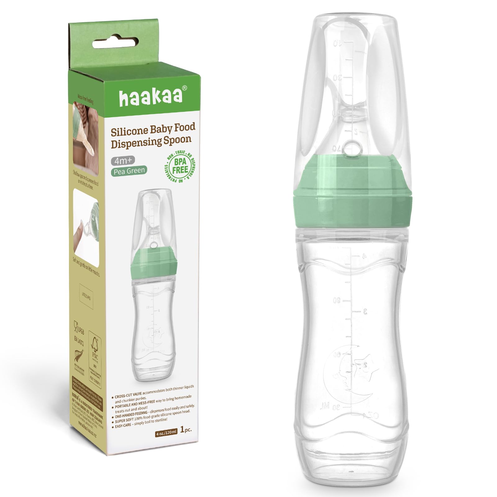 🍼 Baby Silicone Spoon Feeder Bottle | Squeeze Feeding Bottle for First Solids