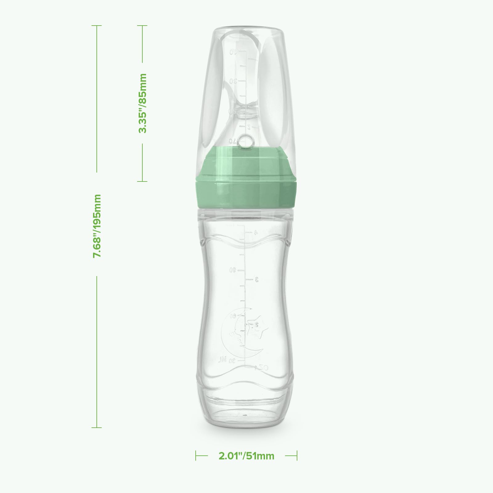 🍼 Baby Silicone Spoon Feeder Bottle | Squeeze Feeding Bottle for First Solids