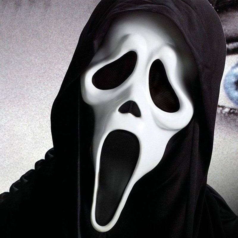 🔪 Scream Ghostface Hooded Mask | Classic Horror Cosplay Costume