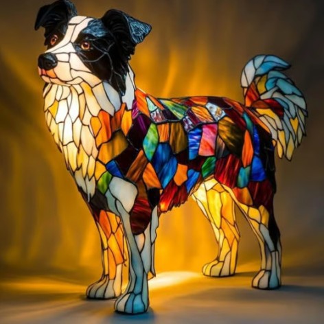 Retro Stained Glass Animal Night Lights – Tiffany-Style Lamps for Cozy Magical Vibes ✨🦁🐉