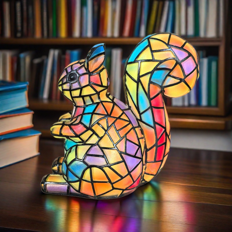 Retro Stained Glass Animal Night Lights – Tiffany-Style Lamps for Cozy Magical Vibes ✨🦁🐉