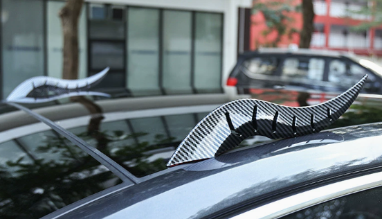 🐉 Car Roof Dragon Horn Modification Decor | 3D Styling Car Exterior Accessories