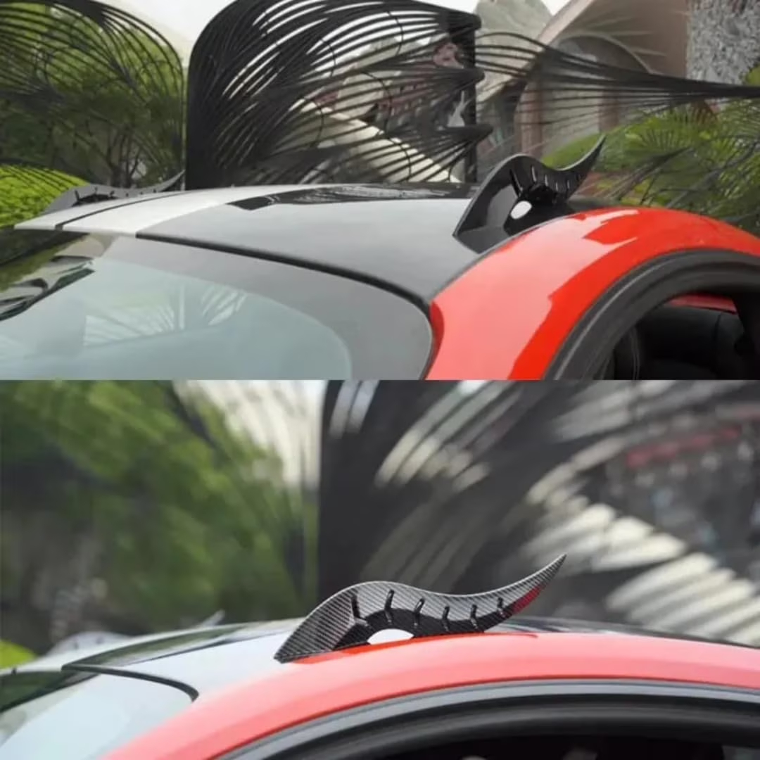 🐉 Car Roof Dragon Horn Modification Decor | 3D Styling Car Exterior Accessories