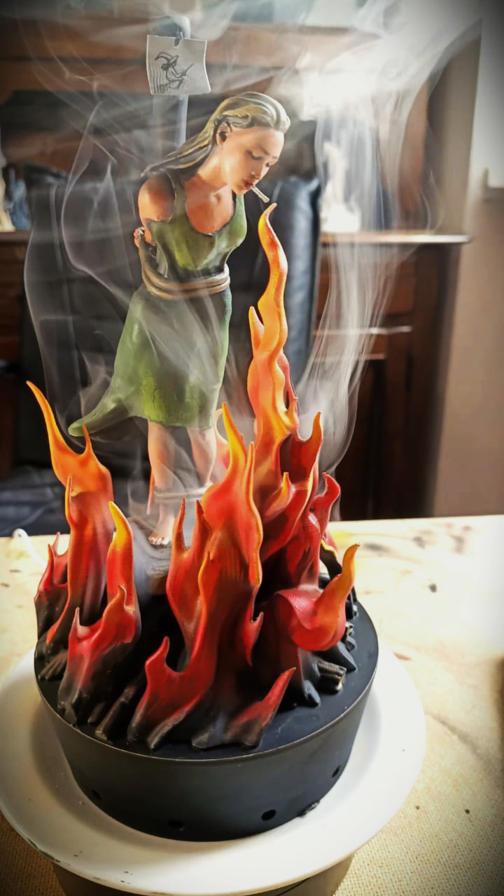 🔥Medieval Witch Burning Backflow Incense Burner