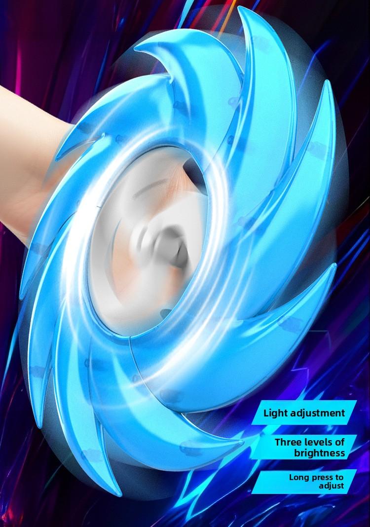 New eight-section light wheel Ace light saw rotating special effect cool glowing toy children's treasure gift
