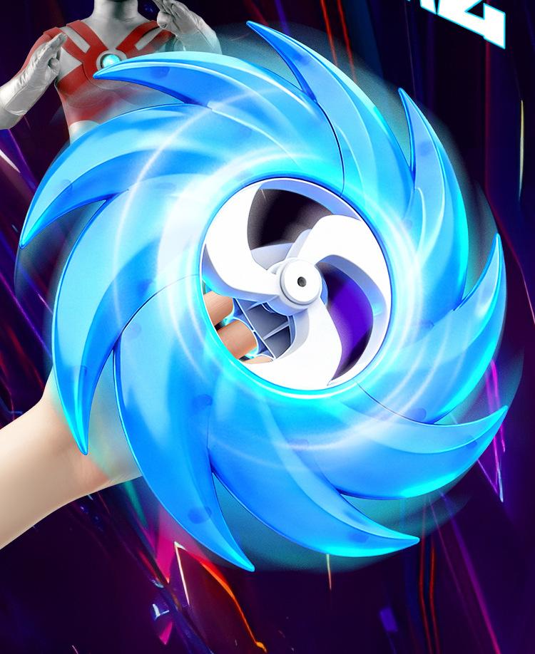 New eight-section light wheel Ace light saw rotating special effect cool glowing toy children's treasure gift